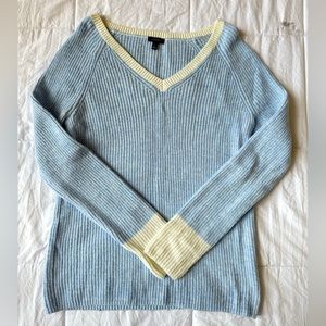 Talbots blue v-neck sweater